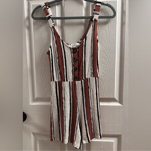 Love Tree Striped Romper